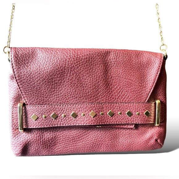 EUC- Sam & Libby Crossbody bag Maroon & Gold Embellishments - Picture 2 of 11